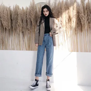 

Western style suit spring and autumn 2020 new net red royal sister goddess fan playful jeans with bottoming shirt three-piece