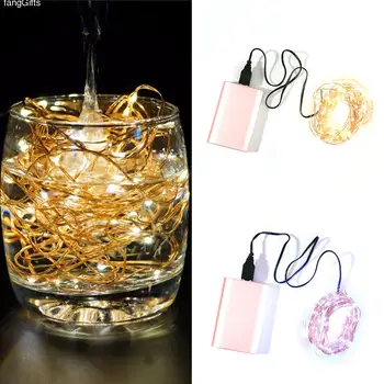 

Hoomall holiday lighting 5m 50 LED Led lights decoration colorful manual copper wire light USB interface christmas decoration