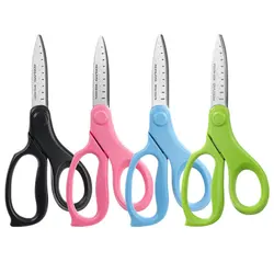 Pequena tesoura afiada de aço inoxidável, escolar, estudantes, segurança, aperto macio, cabos de papel de corte para crianças