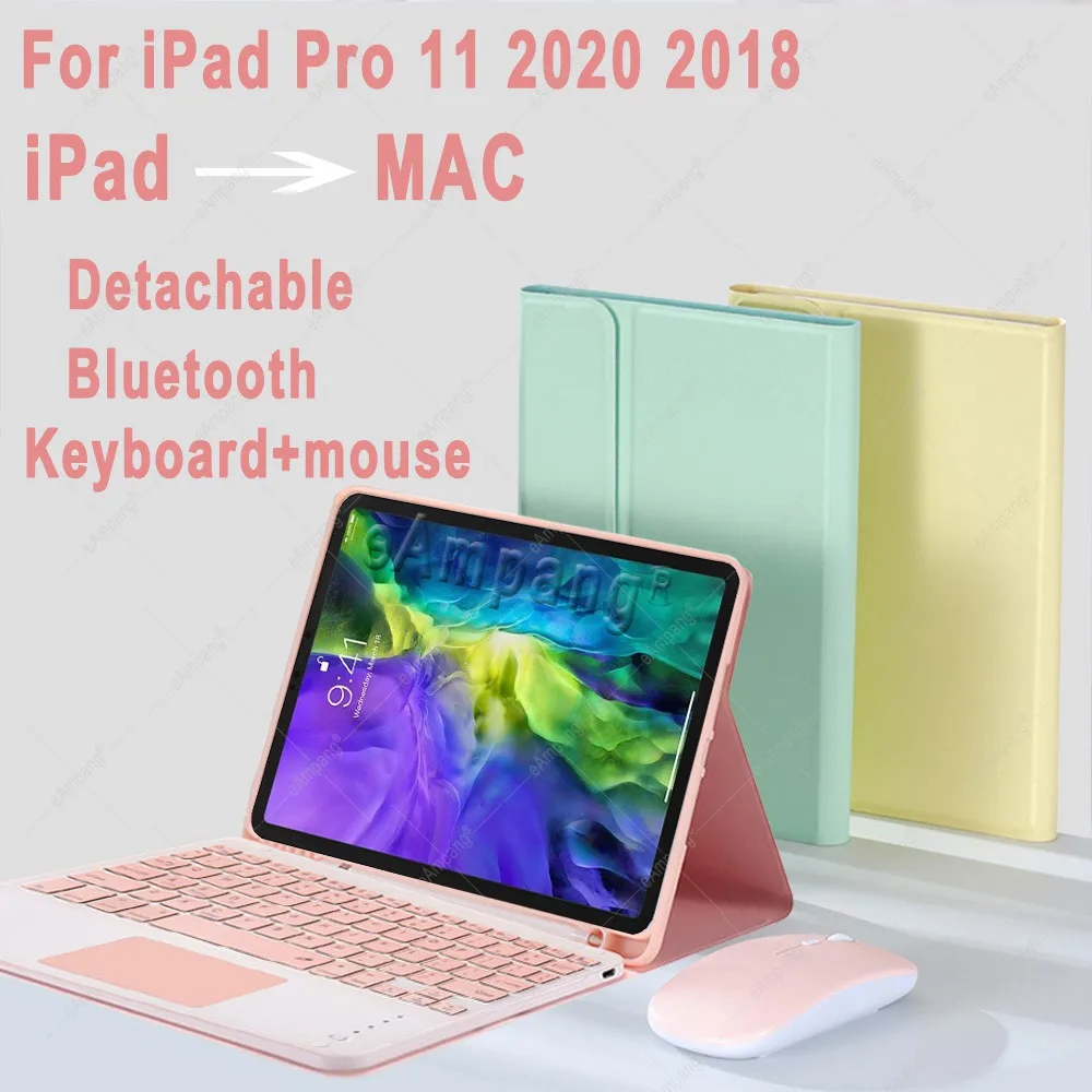 Touchpad Keyboard Case with Mouse For iPad Pro 11 2020 2018 1st 2nd Gen