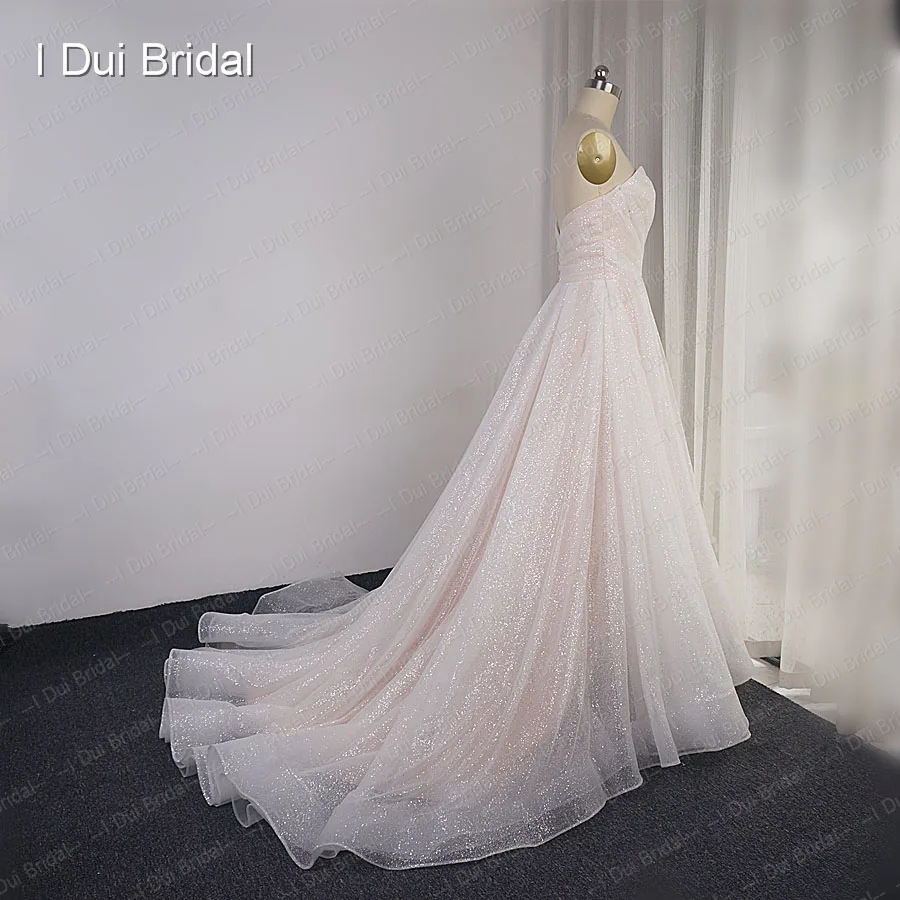 Блестящие Свадебные платья Милая блестящая юбка многослойное свадебное платье индивидуальный заказ