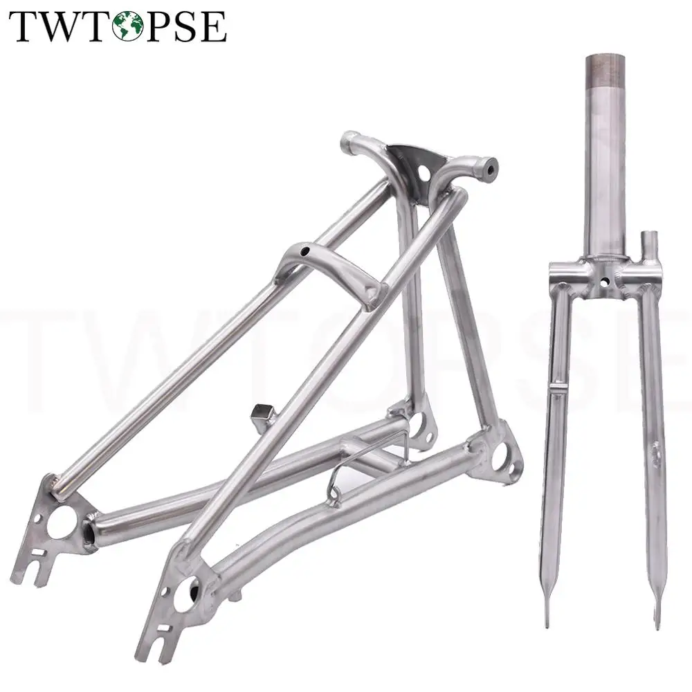 Велосипедная вилка TWTOPSE титановая для Brompton 1/2 &quotлегкая 16&quot передняя и