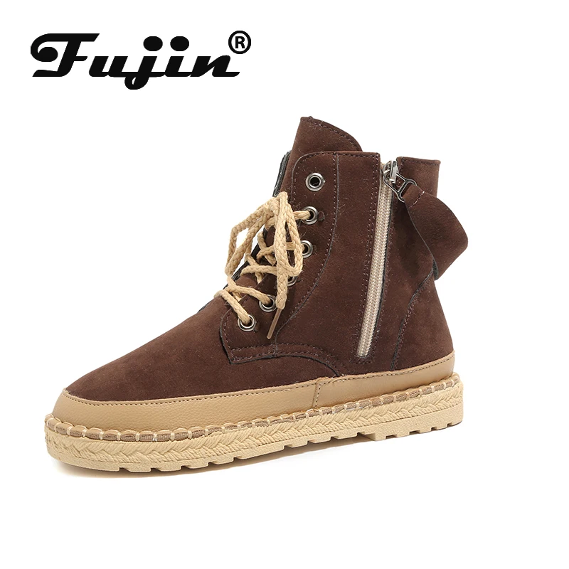 

Fujin Women Ankle Boots Ladies Snow Boots Dropshipping Female Winter New Women Winter Shoes Warm Ladies Cotton Shoes Warm Boots