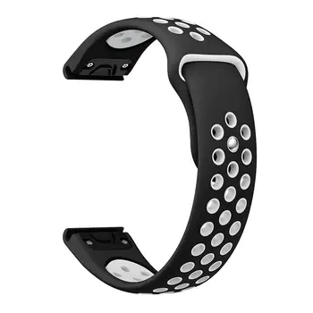 

Two Color Adjustable Silicone Porous Watch Band Strap Case for Garmin Fenix5 Moderate Softness Comfortable to Wear