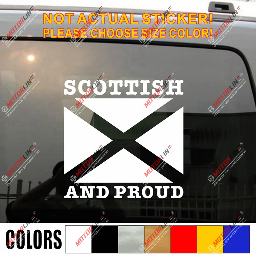 Scotland Decal Scottish Flag Car Chrome Emblem Sticker
