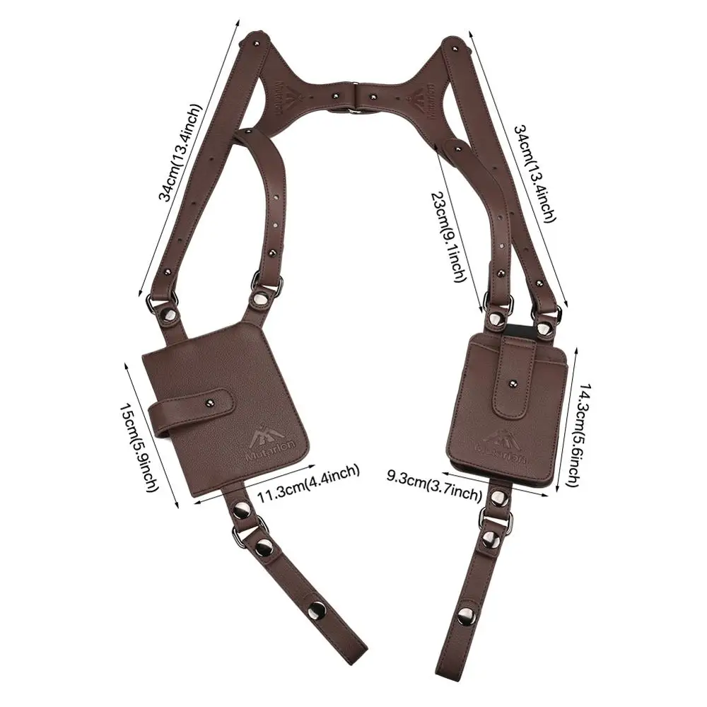 Anti-Theft Hidden Underarm Strap Wallet Pocket Holster Phone Shoulder Holster Bag Leisure Double Shoulder