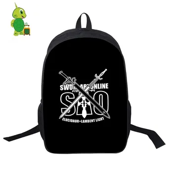 

Sword Art Online SAO Backpack Women Men Daily Backpack School Bags for Teenagers Students Laptop Backpack Casual Travel Bags