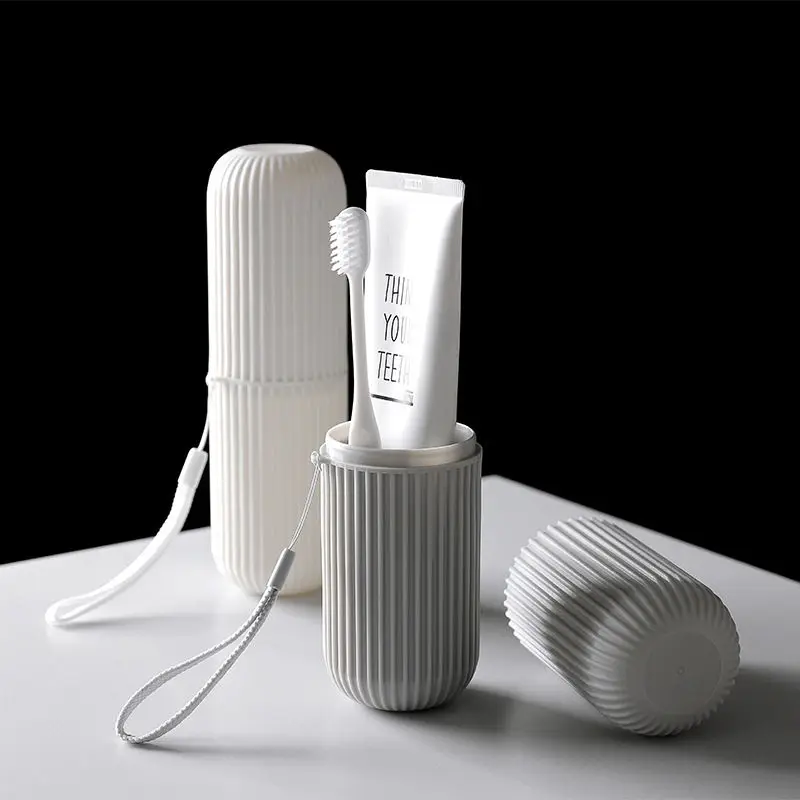 Toothbrush Home Creative Cup Travel Portable Toothbrush Bucket Simple Modern Mouthwash Cup Cover with Covered Toothbrush Box