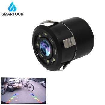 

smartour Car Punch Light LED Rear View Camera Metal Body Car Rear View Image Parking Monitor HD Mini Car Parking Reversing Camer