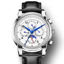 Карнавальный Топ бренд Роскошные автоматические механические часы для мужчин водонепроницаемые часы мужские наручные часы Relogio Automatico masculino