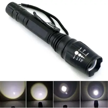 

T6 LED Flashlight 18650 Lamp Camping Light Adjustable Focus Outdoor Light T6 LED Tactical Flashlight Flashlight
