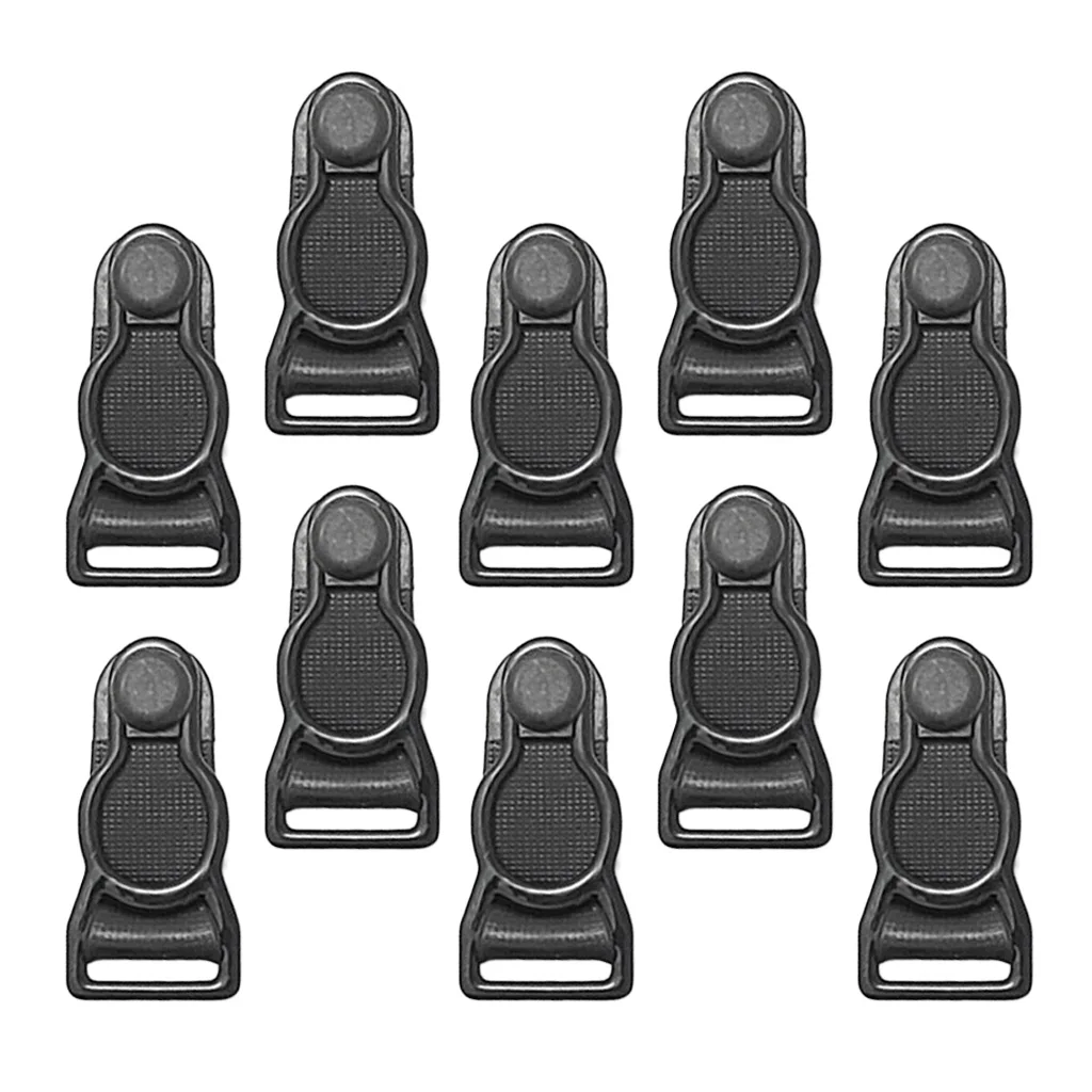 10x Leg Garter Straps Thigh High Stockings Suspender Belt Metal Clips 12mm