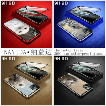 

9D Protective Glass Phone Cases Cover for iPhone 11 Pro X XS Max XR Tempered Glass 6 6S 7 8 Plus Owl Snowy case