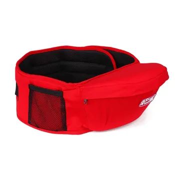 

Baby Hip Seat Belt with Pocket and Adjustable Strap Baby Carrier Infant Toddler Waist Stool for 0-18 Months (Red)