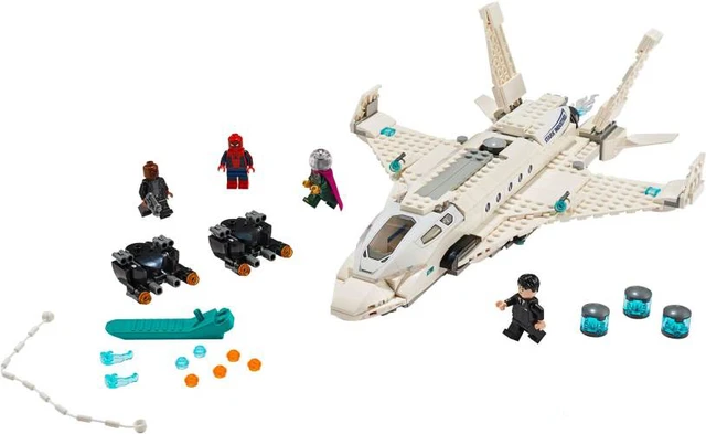 Compatible with lego 70130 Marvel Spider-Man Mysterio Nick Fury Figures Stark Jet and the Attack Building Blocks Set _ - AliExpress Mobile