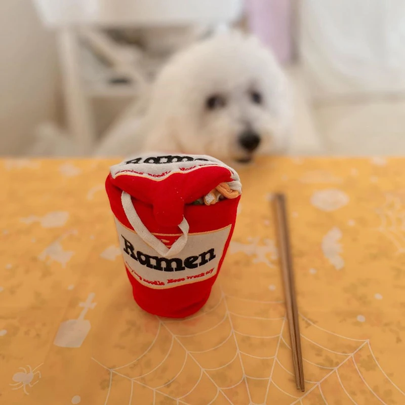 韓国ラーメンペットおもちゃ犬ぬいぐるみペット漏れおもちゃかむおもちゃサウンディングおもちゃ犬ボウルペットインタラクティブ玩具安全とソフト Dog Toys Aliexpress