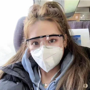 

Lab Work Goggle Anti-spray Anti-paint Dustproof Windproof Eyes Protection Glasses Work Eyewear