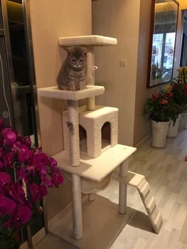 

Cat Climbing Shelf Nest Scratching Board Tree House Jumping Platform Toy cat toy respirador cat scratchfor cats cat toy