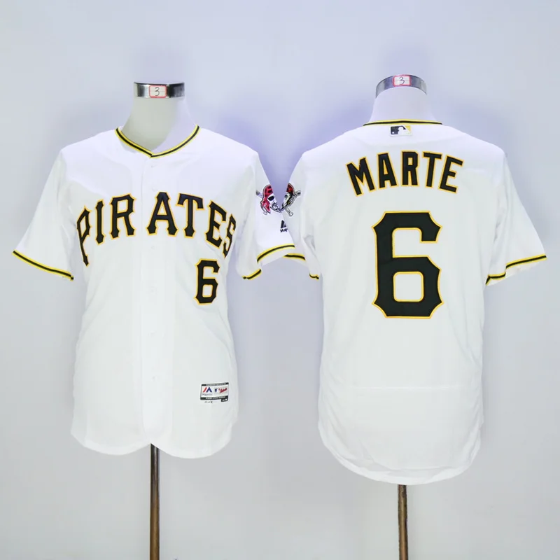 AS PICTURE Для мужчин Питтсбург, roberty Cle, для мужчин, te Willie Stargell, Kent, Tekulve, Francisco Cervelli, Starling, Marte Flex, крутая Базовая Джерси, BHR01 - Цвет: AS PICTURE
