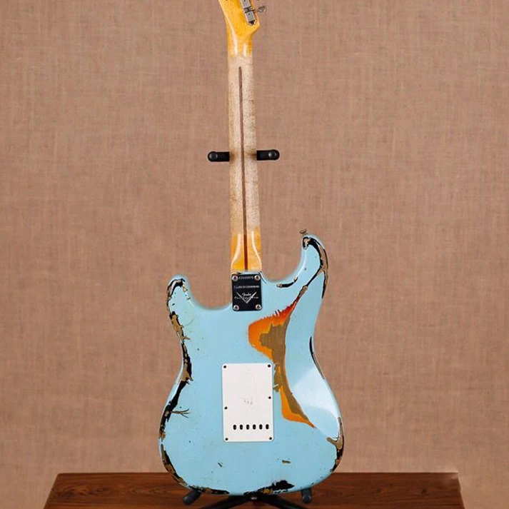 New standard Custom ST electric guitar,Maple fingerboard guitarra,stratocastre gitaar,relics by hands,real photos299 (4)