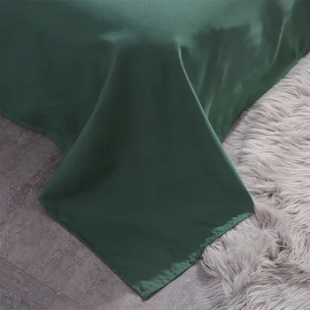 Liv-Esthete Luxury Dark Green Bedding Set Soft Printed Duvet Cover Flat Sheet Double Queen King Bed Linen Bed Sheet Quilt Cover