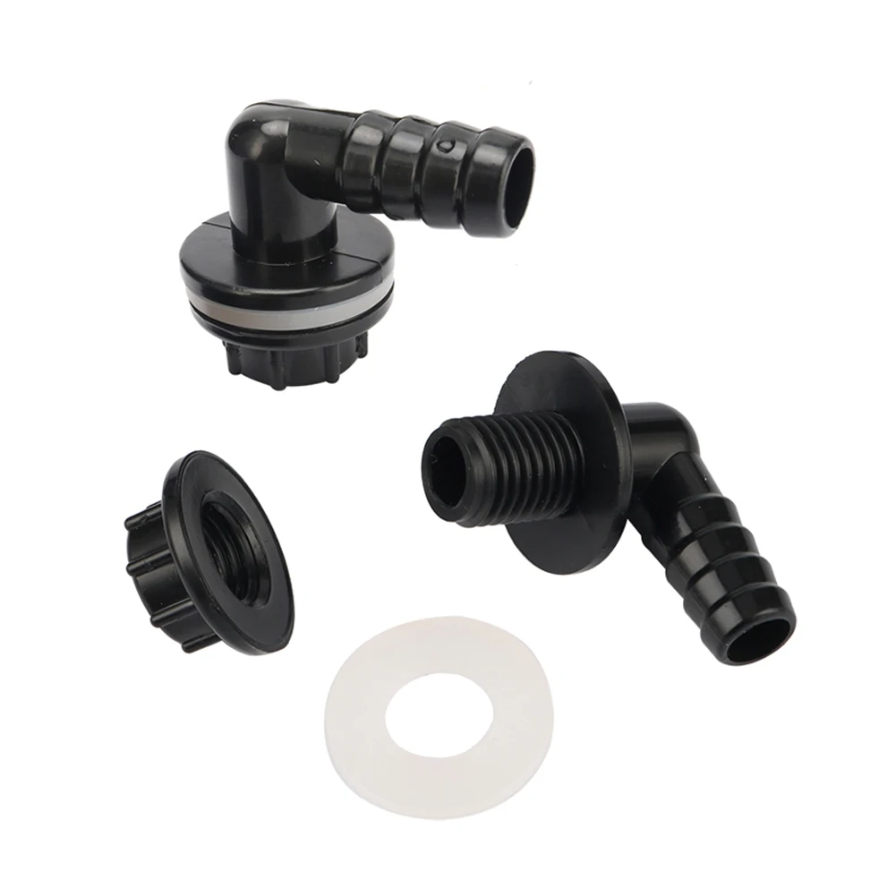 

3/8" Thread to 14mm 90 Degree Elbow Drainage Connector Aquarium Fish Tank Drain Coupling Adapters Irrigation Water Pipe Joints