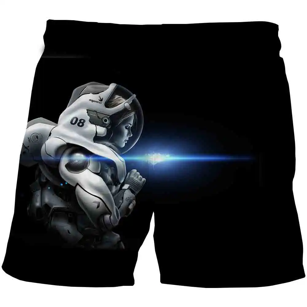 Шорты с высокой талией для мужчин и женщин летние модные короткие штаны