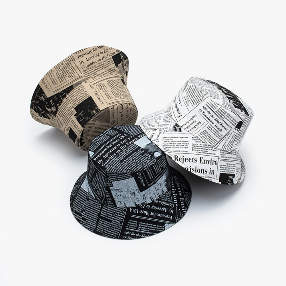 Hip Hop Double sided Bucket Hats 