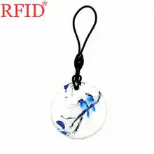 ID 125 кГц EM4305 EM4205 перезаписываемый реплицируемый брелок RFID Круговой водонепроницаемый брелок жетон тег карта контроля доступа 1