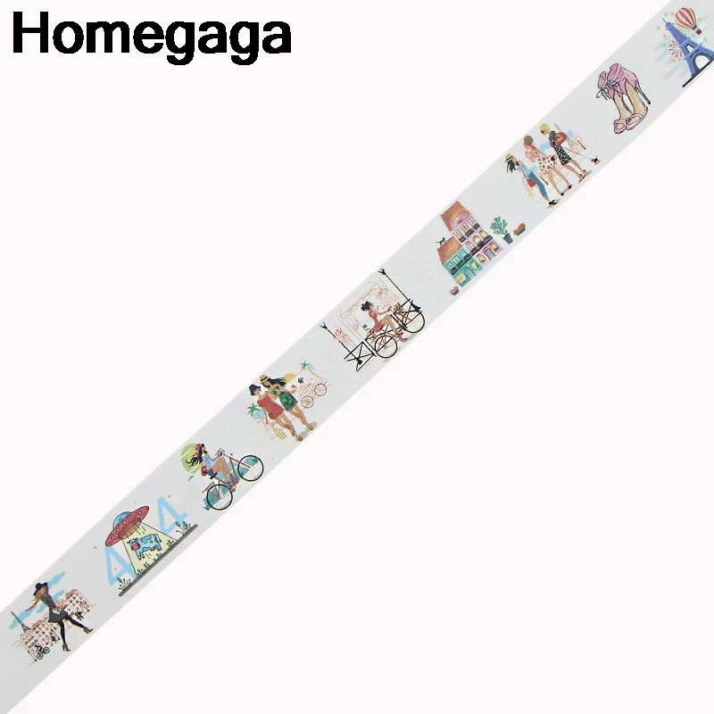 Homegaga стиль Парижа иллюстрация Дети Забавный альбом мультфильм васи клейкие ленты diy Скрапбукинг клейкая маскирующая печатная наклейка D2340