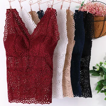 

Fertilizer Lace Long Wrap Chest Tube Top with Chest Pad Base Anti-empty Ladies Sling Fashion Underwear Soutien Gorge Bandeau New