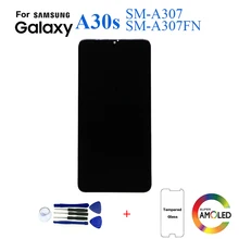 Супер AMOLED для samsung A30s A307 SM-A307FN дисплей ЖК-экран Замена для samsung A30S A305FN дисплей ЖК-экран модуль