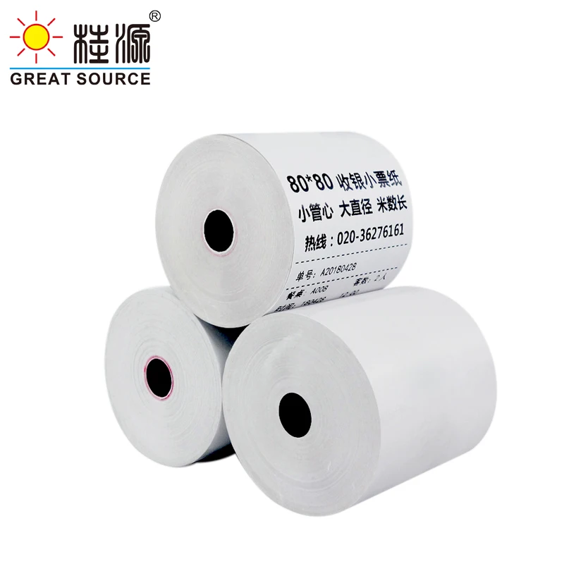MQQ Thermal Paper Rolls 80*80mm Printer Paper Cash Register Rolls for Supermarket POS Receipt Printing 16