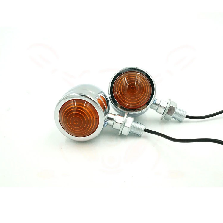 Motorcycle Parts Retro Motorcycle Refitting Metal Steering Lamp Signal Lamp Turning Lamp