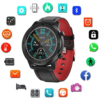 

DT78 Smart Watch Men Women Smartwatch IP68 Waterproof 1.3 Inch Full Round Touch Screen Heart Rate Blood Pressure Oxygen Monitor