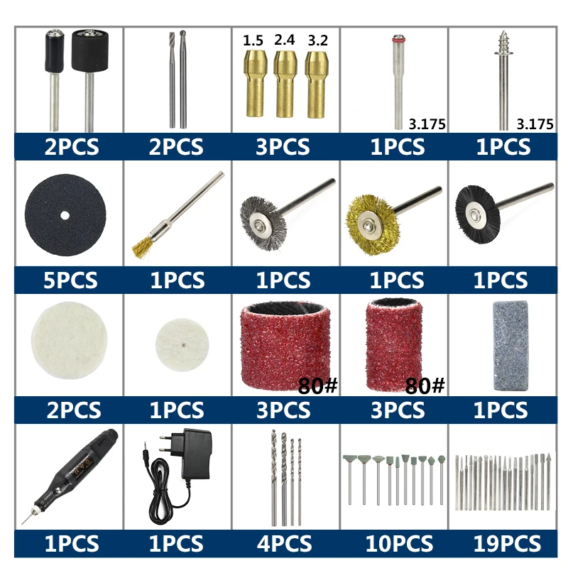 15pcs1/4inch Router Bit Set Trimming Straight