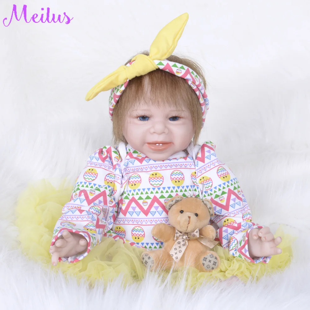 2" Reborn Baby Doll реалистичный мягкий хлопок тело Reborn Младенцы Девочка очаровательны Bebe дети Brinquedos Boneca игрушка