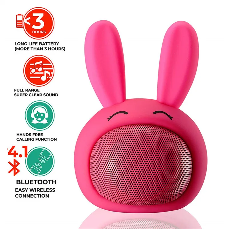 Y700 милые мини Bluetooth Детские колонки портативный кролик беспроводной динамик s Интеллектуальный HIFI музыкальный аудио динамик для девочек и