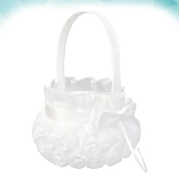 

1pc Flower Basket Exquisite Beautiful Party Supplies Petals Holder Wedding Basket for Decor Use
