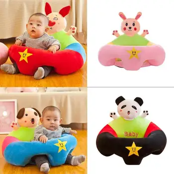 

Cute Baby Sofa Cover Anti-fall Learn to Sit Sofa Support Seat Cover Kids Learning Chair Comfortable Toddler Nest Puff No Cotton