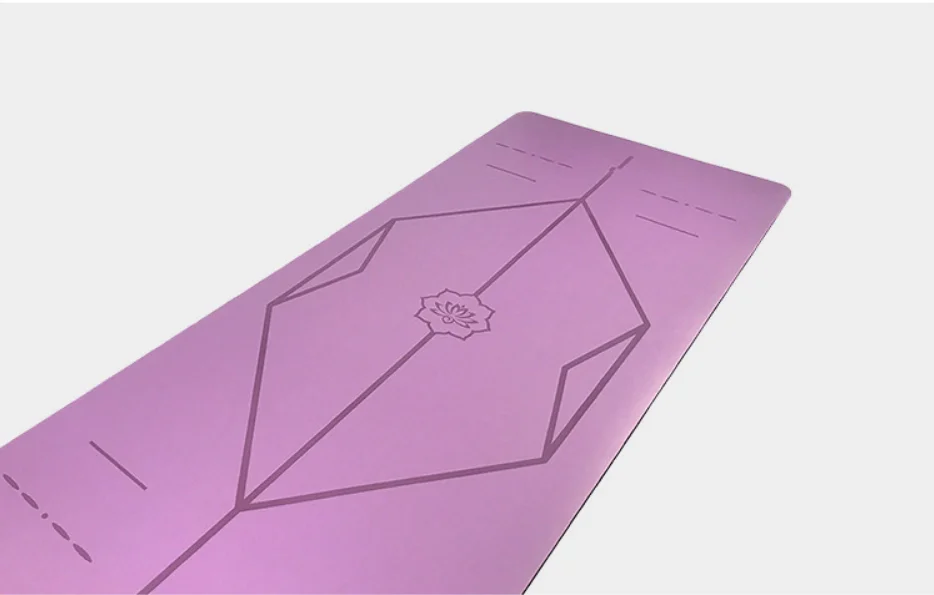4,5 мм удобный PU Спортивный Коврик для фитнеса Ковриков Для Йоги прочный резиновый коврик для фитнеса - Цвет: Фиолетовый