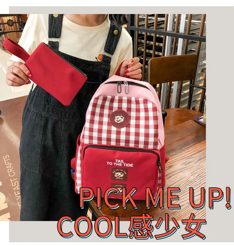 JIULIN рюкзак школьный-сумка через плечо Mochila для девочек-подростков женская мода