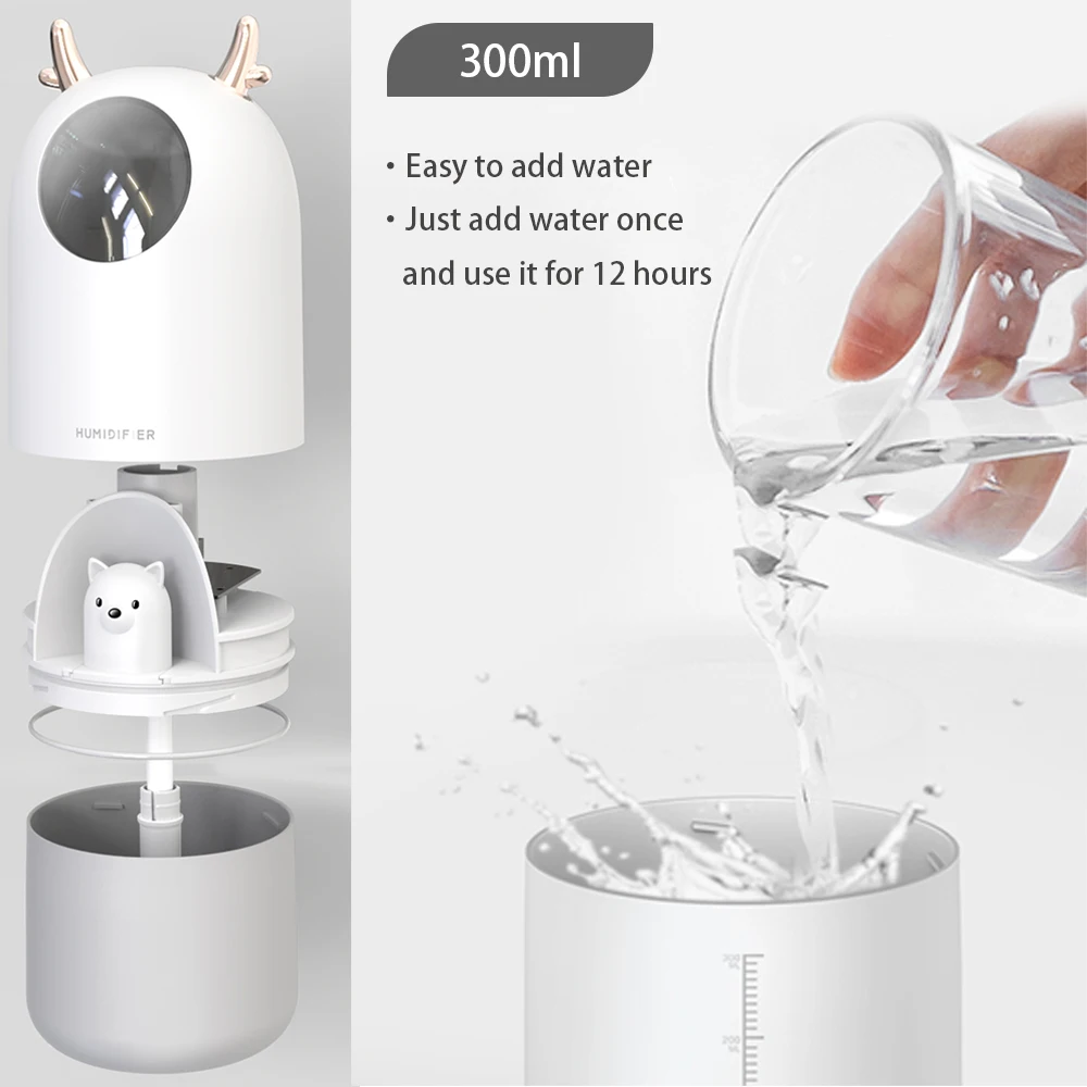 Kawaii Bear Lamp USB Humidifier - Limited Edition