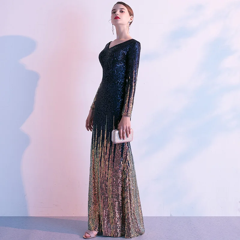 

Cocktail Dress Vestido De Noiva Gengli Long Fishtail Gown Noble Party Host To High-end 2020 New Atmosphere Elegant Temperament