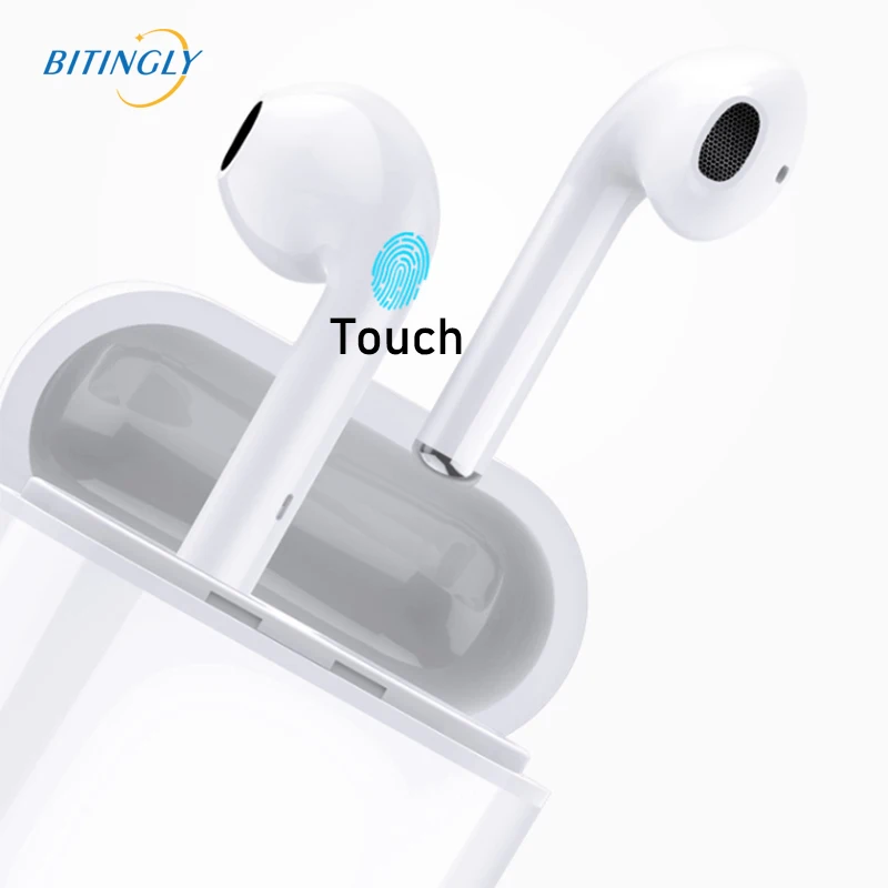 

HiFi Mini Headset Charging Box Touch Wireless Bluetooth Earbuds Sport Bass 3D Stereo Bluetooth Headphone for Smart Phone