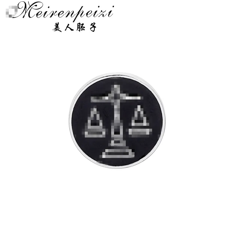 as photo Meirenpeizi весы, броши для мужчин, круглые значки для баланса, брошь для костюма на булавке, воротник, украшение, аксессуары для рубашки, брендовые ювелирные изделия - Окраска металла: as photo