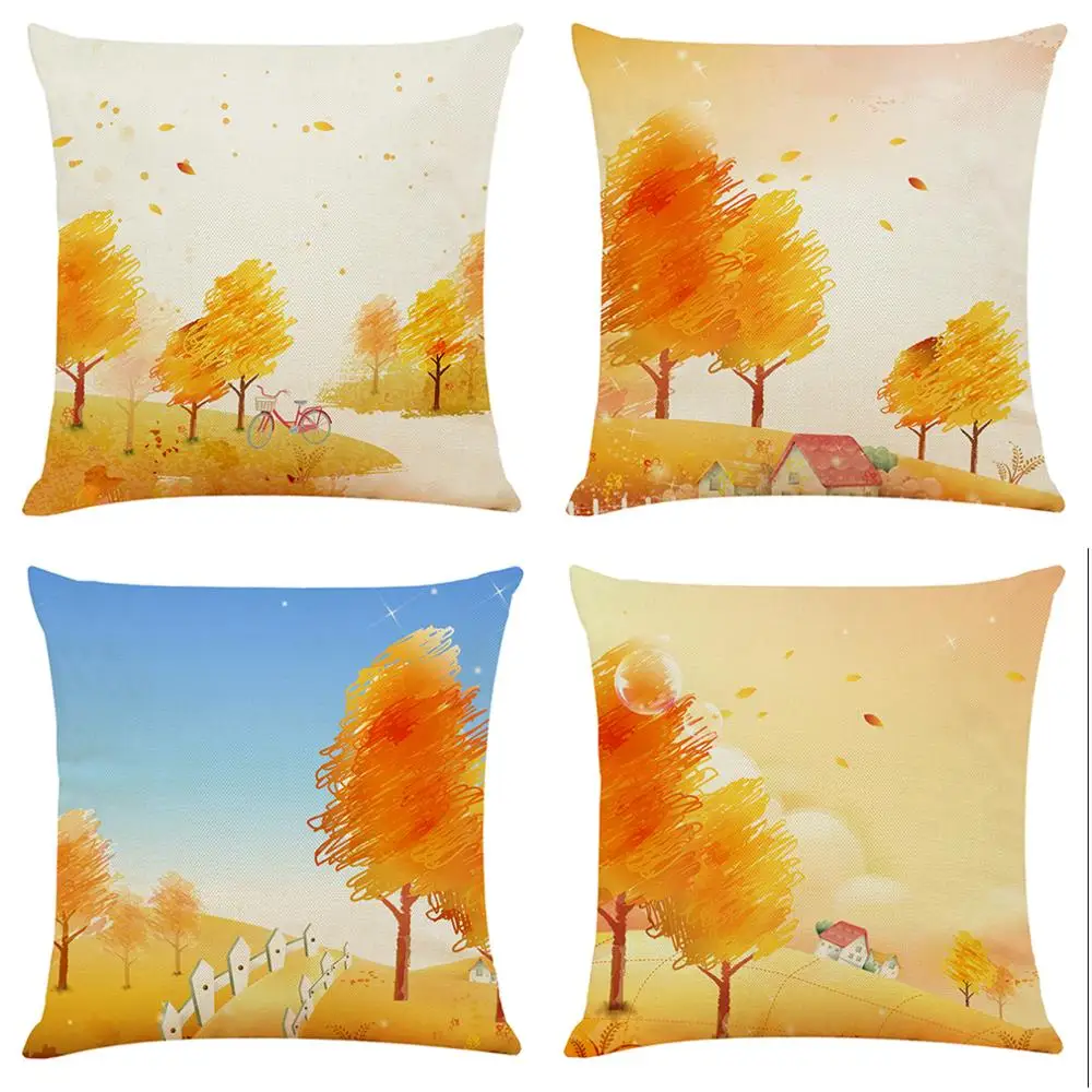 

Autumn Meaning Pillow Case Cushion Sofa Pillow Cover Home Decorative
