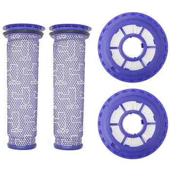 

2 Pack HEPA Post Filters & 2 Pack Pre Filters Replacement for Dyson DC65 DC66 DC41 UP13 UP20 Animal, Multi Floor