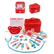 Детские игрушки для доктора, ролевые игрушки, деревянные игрушки, подарок, дети, тренировка для душевного общения, доктор, ролевые игры