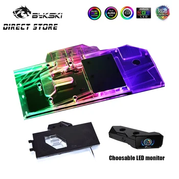 شراءBykski GPU كتلة المياه التغطية الكاملة النحاس ل ASUS Strix ROG RTX 2080TI الأساس VGA مبرد المياه بوم A-RGB N-AS2080TISTRIX-X